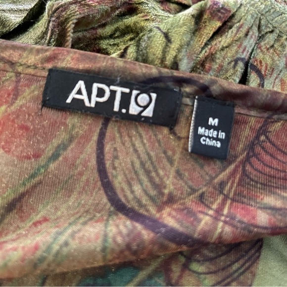 Apt 9 Fairy Grunge Forest Nymph Y2K Vibes Blouse Olive Combo M - Picture 2 of 6